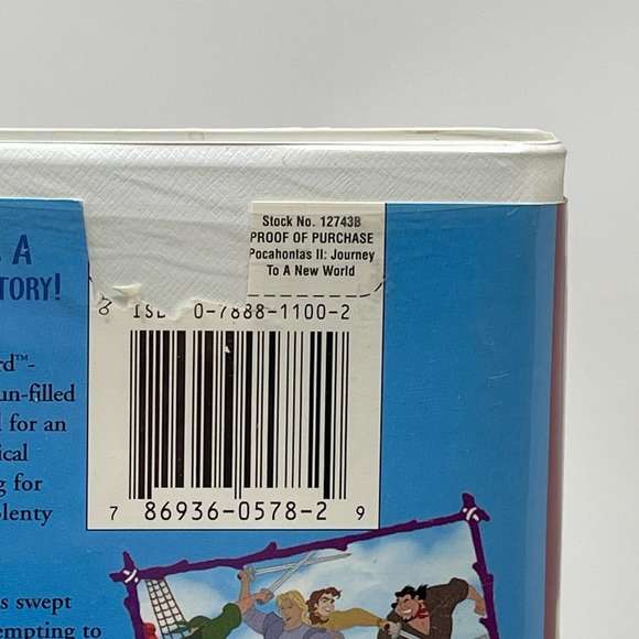 Walt Disney VHS Lot Pocahontas and Pocahontas II Journey to a New World - Picture 12 of 13